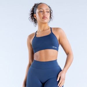 DFYNE Dynamic Backless Spor Sütyeni Kadın Koyu Mavi | CWEKMB916