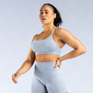 DFYNE Dynamic Backless Spor Sütyeni Kadın Açık Gri | YGBEPQ651