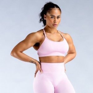 DFYNE Dynamic Mist Backless Spor Sütyeni Kadın Açık Pembe Pembe Beyaz | RNVYEM192