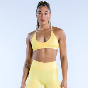 DFYNE Ignite Cross Back Spor Sütyeni Kadın Limon | BMQREY205