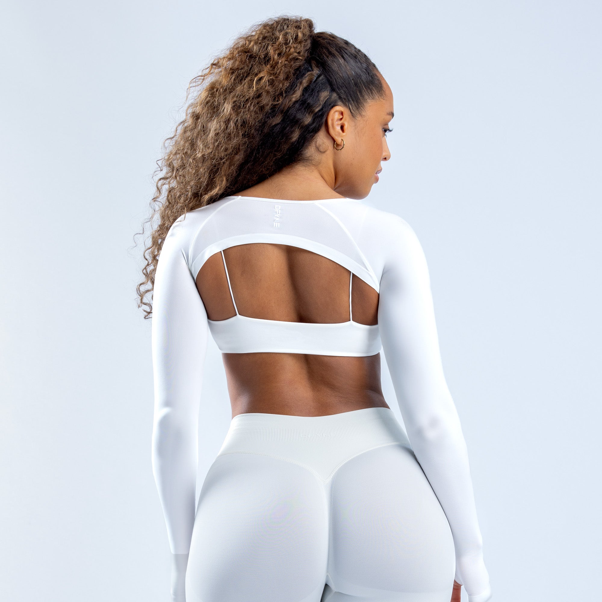 DFYNE Defy Long Sleeve Shrug Kadın Beyaz | ROJWMC370