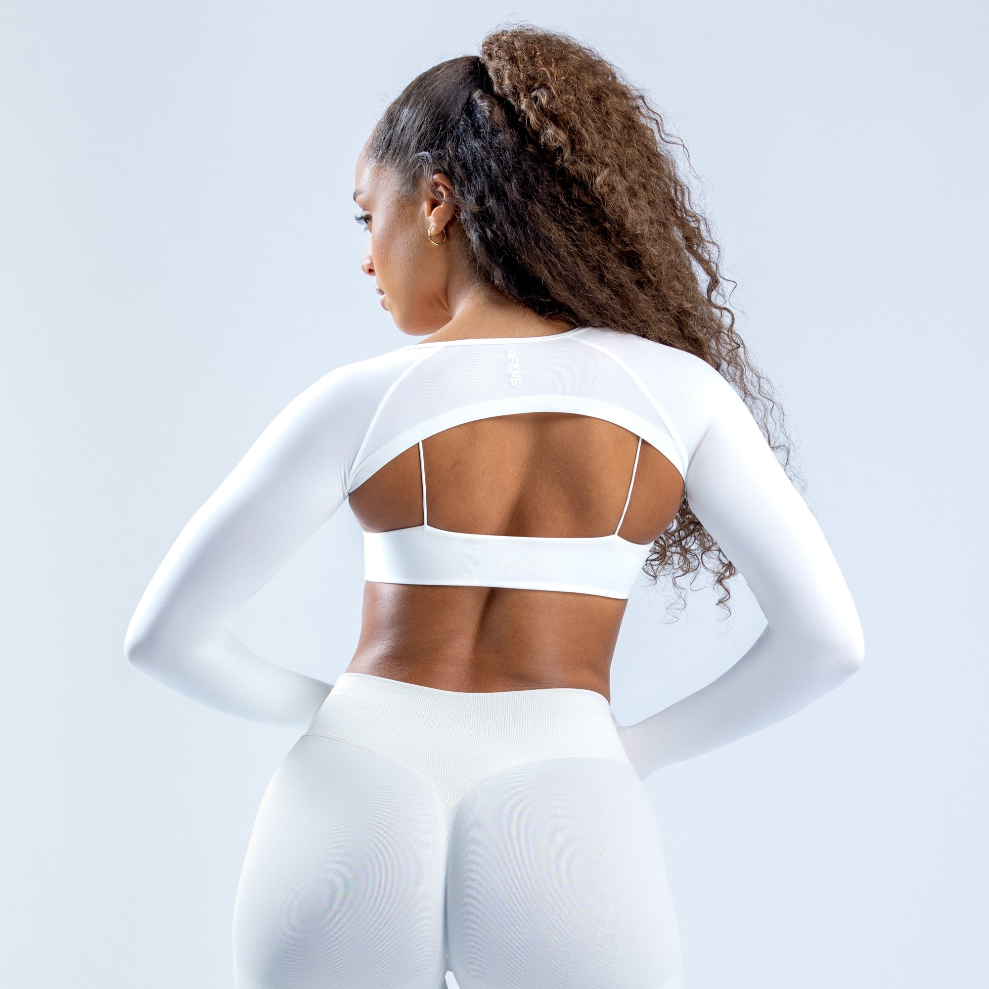 DFYNE Defy Long Sleeve Shrug Kadın Beyaz | ROJWMC370