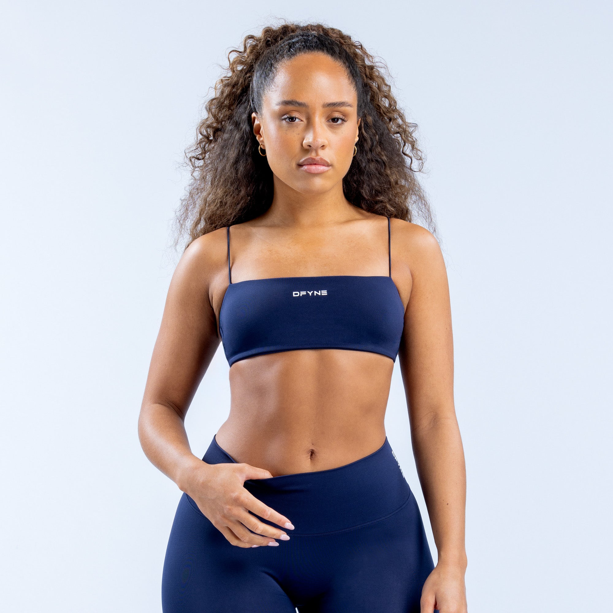 DFYNE Defy Strappy Spor Sütyeni Kadın Lacivert | TBSEGF896