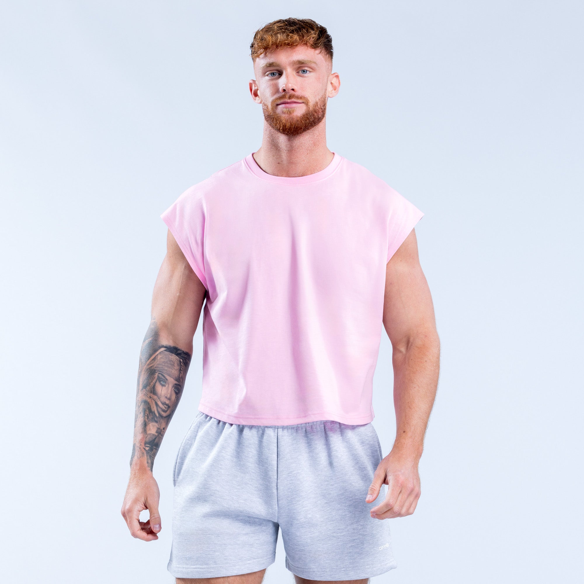 DFYNE Signature Crop Atlet Erkek Açık Pembe Pembe | QYSPIX517