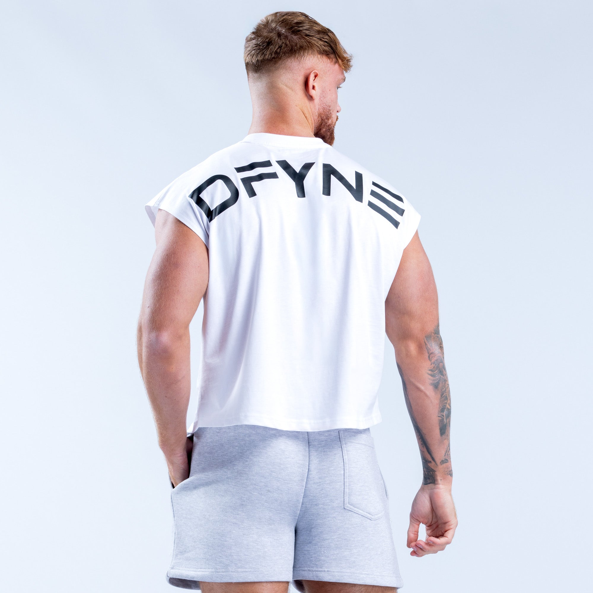 DFYNE Signature Crop Atlet Erkek Beyaz | TUWLZP684